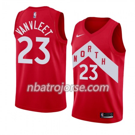 Män Toronto Raptors Tröja Fred Vanvleet 23 2018-19 Nike Röd Swingman